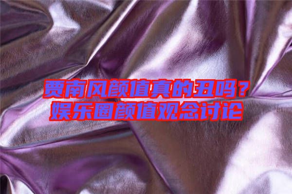 賈南風(fēng)顏值真的丑嗎？娛樂圈顏值觀念討論