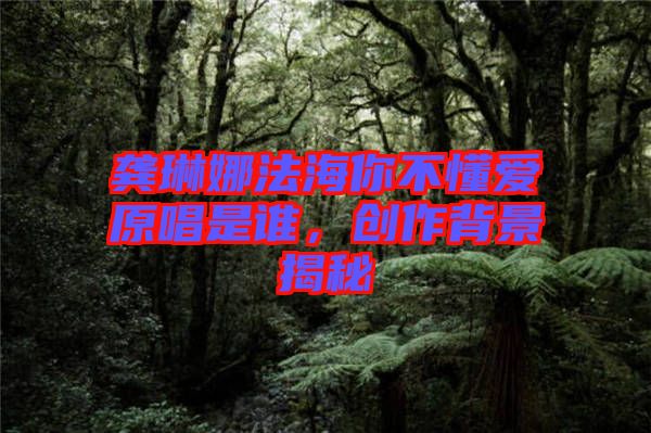 龔琳娜法海你不懂愛原唱是誰，創(chuàng)作背景揭秘