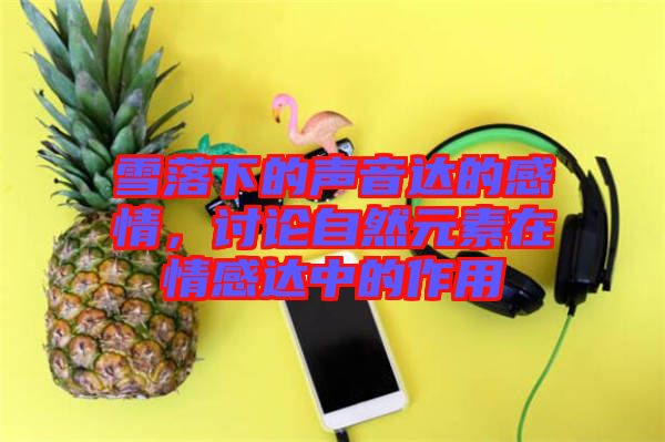 雪落下的聲音達(dá)的感情，討論自然元素在情感達(dá)中的作用