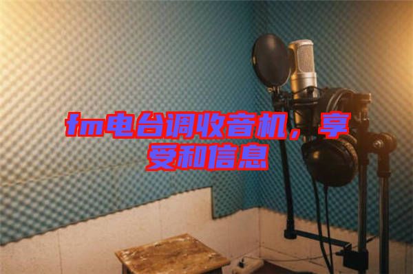 fm電臺調(diào)收音機，享受和信息